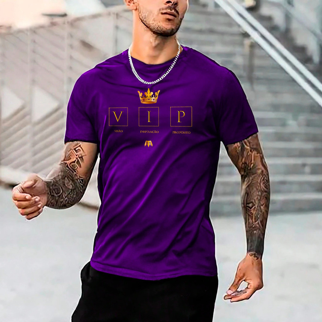 Camiseta Masculina Vip Coroa Camisa...