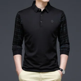 Camisa Comprida Polo Religari com Manga e Gola Design Único Original