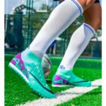 Chuteiras De homem Para Futebol Antiderrapantes Tam Verde (40)