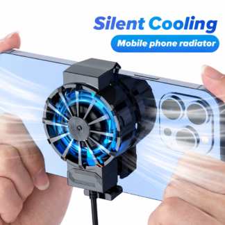 Cooler Gamer para Celular X16 – Turbo Ventilador Ultra Frio para PUBG, Free Fire e Jogos Pesados | Redução de Calor Instantânea