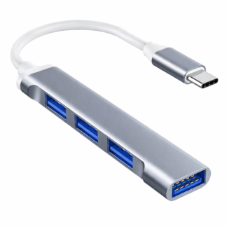 Hub USB-C 4 Portas 3.0 Full UP Mobile – Expansão Turbo 5Gbps para Celular, Notebook e PC