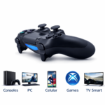 Controle Bluetooth Sem Fio Universal – PS4, PC, Notebook e Celular | Alta Performance Gamer