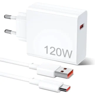 Carregador Turbo 120W/67W USB-C com Cabo 6A 1M