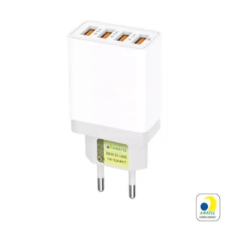 Carregador Fonte 4 USB Turbo 4.1A Universal
