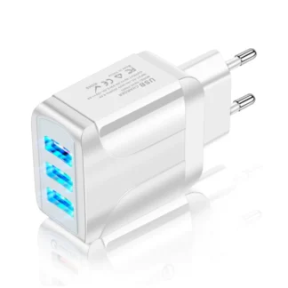 Carregador 3 USB Turbo Rápido 5.1A