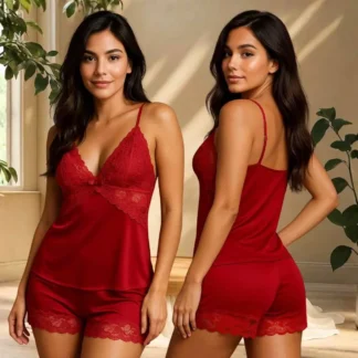 Baby Doll Pijama Renda Sem Bojo