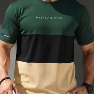 Camiseta Masculina Manfinity United States Streetwear Algodão