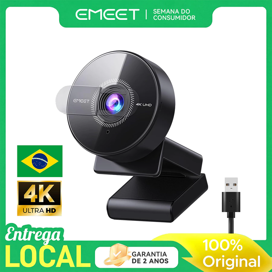 Webcam EMEET C950 4K Autofoco 8MP