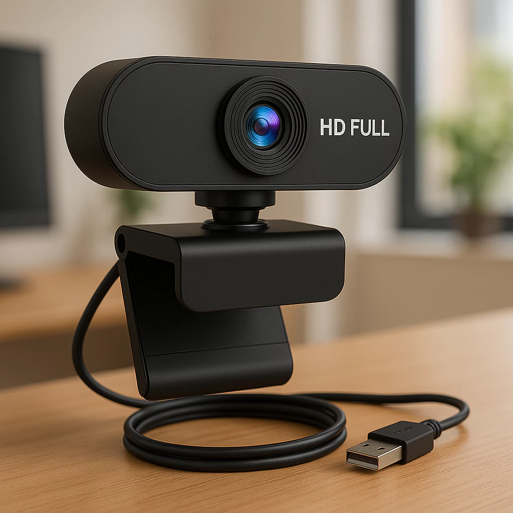 Webcam Full HD 1080p Giro 360Â° USB