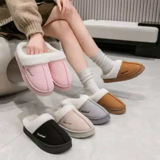 Pantufa Chinelo Pelucia Inverno Solado Alto