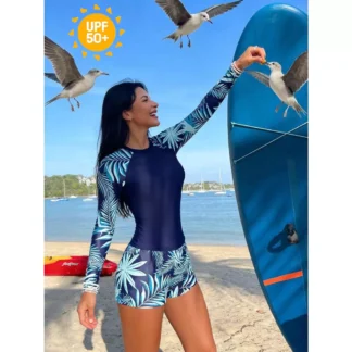 Maiô´ Estampado Manga Comprida cpm proteção UV