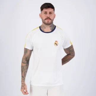 Camisa Real Madrid Dry Fit Branca Masculina