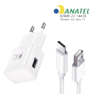 Carregador Tipo-C Turbo Fast Charge Galaxy