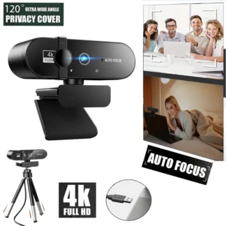 Webcam 4K Full HD Visão 360º