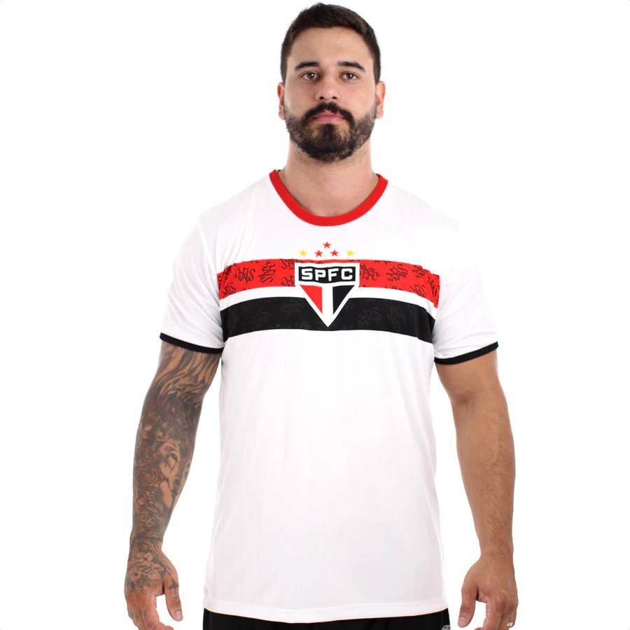 Camisa Braziline SÃ£o Paulo Stencil...