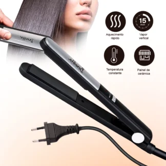 Chapinha Alisadora Profissional Ceramica Preta Bivolt 200C