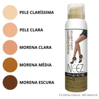 Base Corporal Maquiagem Pernas Neez 150ml