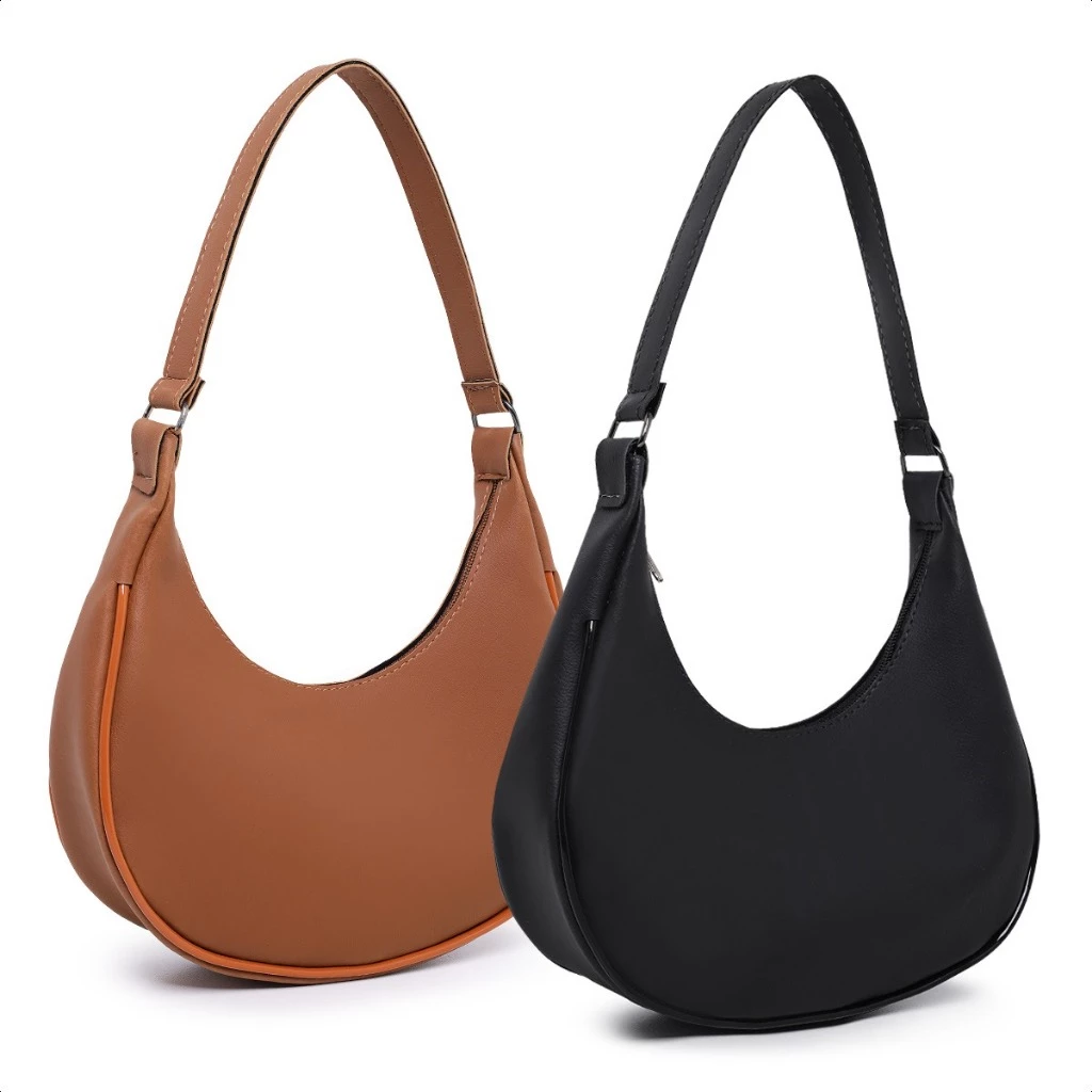Kit 2 Bolsas Femininas Meia Lua