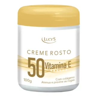 Creme Facial 50+ Colageno e Vitamina E Antissinais 100g Lucys