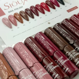 Colecao Coracao Sioux 12 Esmaltes Em Gel Com Cabine LED