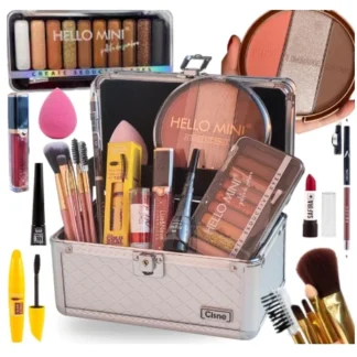 Kit Maquiagem Completo Skincare Gloss Perfume