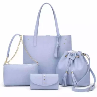 Kit Bolsa Feminina Sacola Grande 4 Pecas