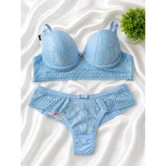 Conjunto Lingerie Perola Renda com Bojo