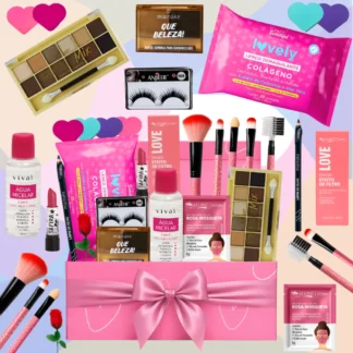 Caixa de Maquiagem Kit Completo Essencial