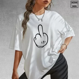Blusao Branco Feminino Streetwear Algodao