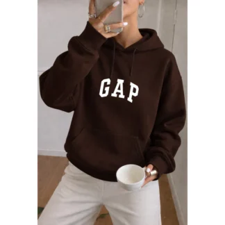 Moletom Canguru Feminino GAP Com Capuz Basico