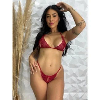 Conjunto Sexy em Renda Sutia e Calcinha