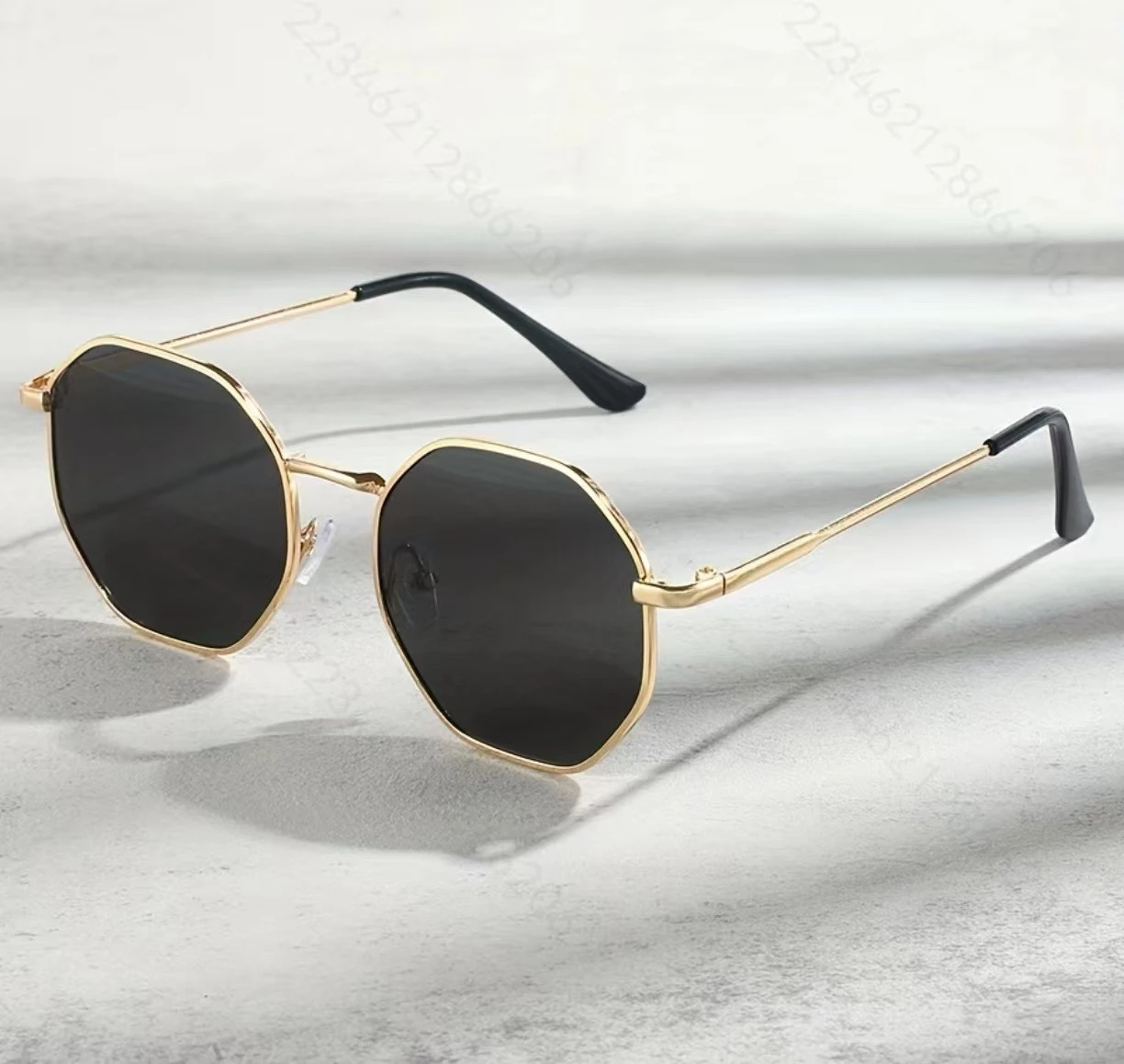 Kit 3 Oculos De Sol Hexagonais Retr...